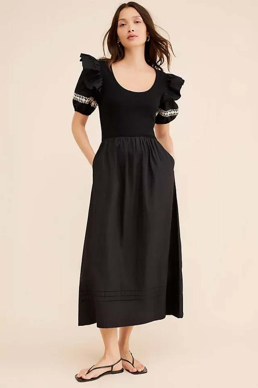 BNWT Cleobella Selma Midi Dress in Black